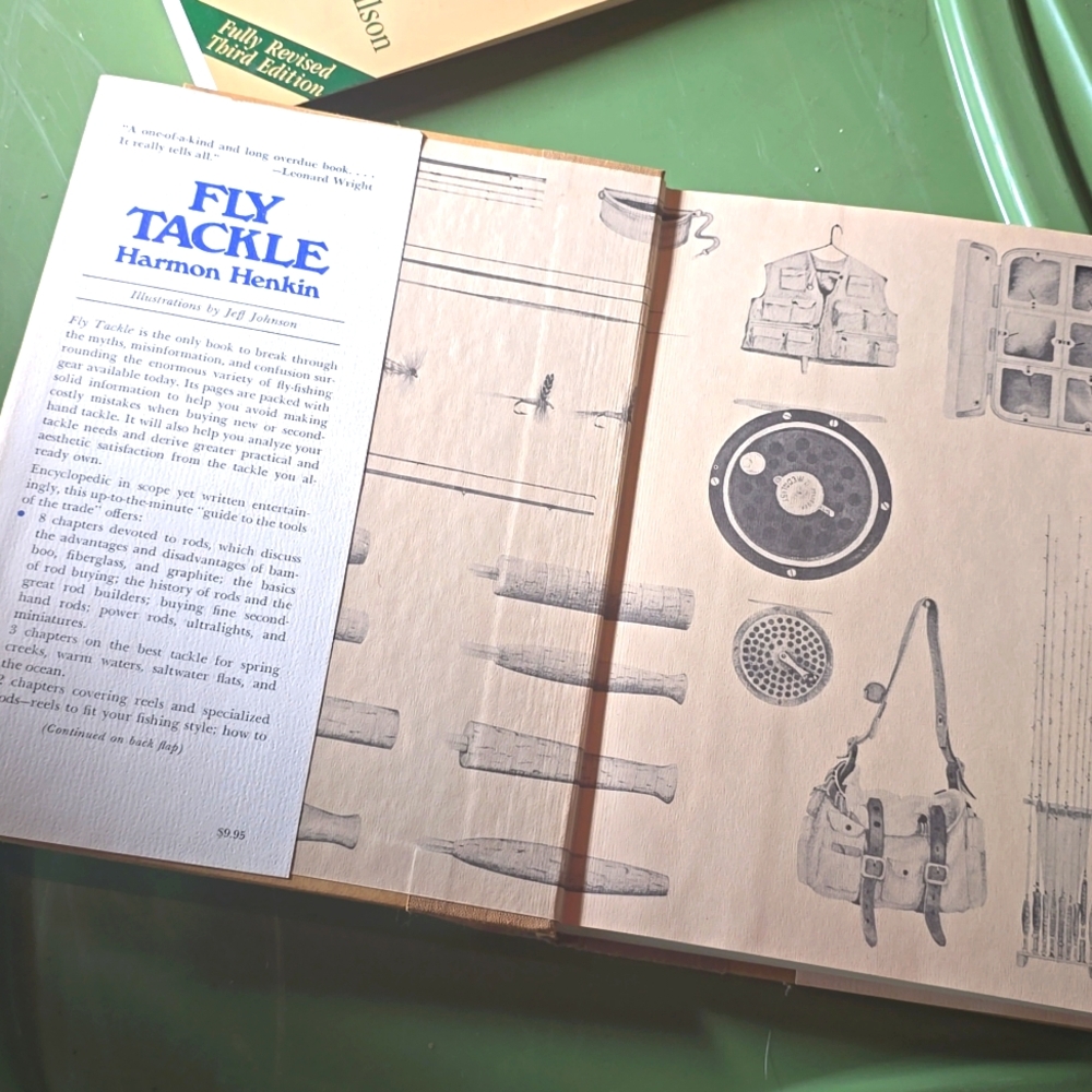 Fly Tackle Fishing Book 1976 1ST Edition Guide To Tools Of Trade Harmon Henkin